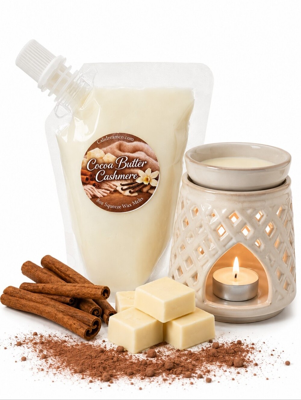 Calidreamco Cocoa Butter Cashmere Squeeze Wax Melts